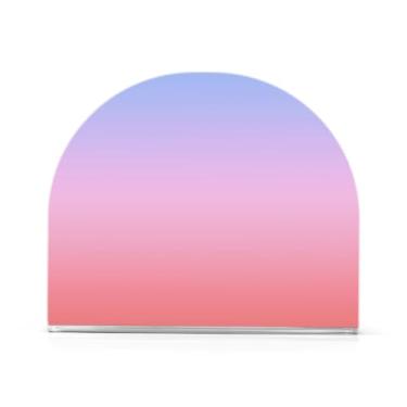 Imagem de Suporte de guardanapo gradiente rosa roxo para mesa, porta-guardanapos com peso, pacote com 2, porta-guardanapos para restaurante