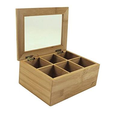 Imagem de Yoi, 8108010033, Caixa Organizadora Chás Porta Sachês de Chá Cozinha, cor Bambu