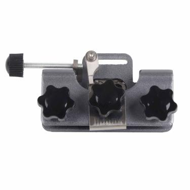 Imagem de Afiador de motosserra, manivela portátil com material de liga de alumínio para a maioria das motosserras e serras elétricas (cinza)