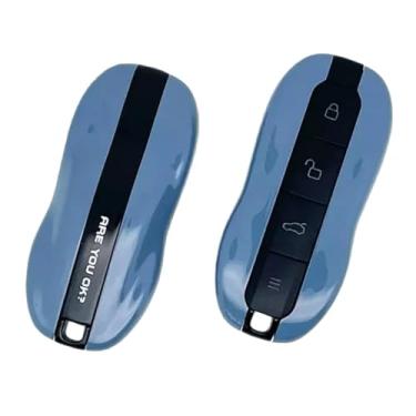 Imagem de Capa protetora para chave de carro compatível com Xiaomi Su7 Max 2024, capa protetora de controle remoto, acessórios de substituição de carro(Meteor blue)