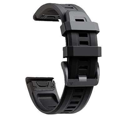 Imagem de AEHON Pulseiras de relógio de silicone de 20 mm para Garmin Fenix 6S 6S Pro 5S 5SPlus Descent Mk2S D2 Delta Pulseiras de relógio inteligente Releas rápidas (Cor: R, Tamanho: Para Descent Mk2S)