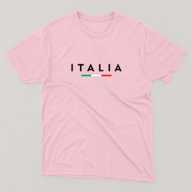 Imagem de Camiseta Itália Streetwear Algodão Premium Camisa Minimalista Europe S