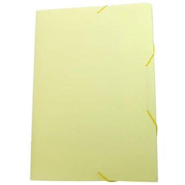 Imagem de Pasta com aba elástico ofício - Linho Serena - amarelo pastel - 0246.ap - Dello