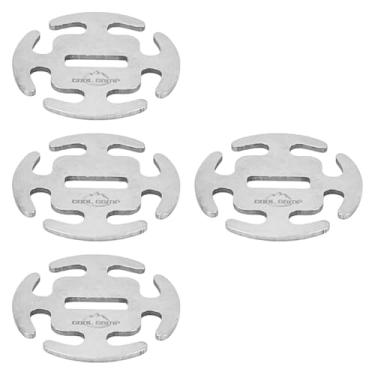 Imagem de Deevoka Conjunto de 4 Fivelas de Fixação para Corda de Barraca, Ideais para Mochilão, Trilhas E Camping.