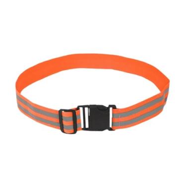 Imagem de kowaku Cinto refletor ajustável para corrida ao ar livre, ideal para braços, pulsos e pernas, Laranja