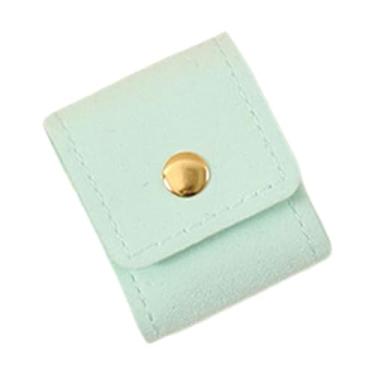 Imagem de Fiocias Mini Bolsa de Viagem para Joias, Porta-Joias Enrolável, Caixa para Berloques, Bolsa Organizadora para Bijuterias E Lembrancinhas de Viagem, Verde