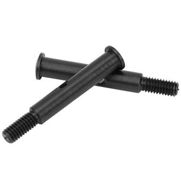 Imagem de SPYMINNPOO Eixo Dianteiro de Metal de Alta Qualidade, Tamanho Preciso, Acessório de Atualização para Trxxas Slash 2wd Rc Carro Prata 2 Peças para Ventiladores de Controle Remoto (BL preto)