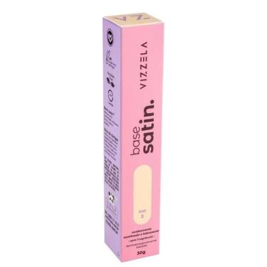 Imagem de Vizzela Base Líquida Satin 02 - Vizzela Cosméticos