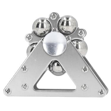 Imagem de Yinhing Brinquedo de Roda Gigante Giratória Com Pontas Dos Dedos Em Liga de Alumínio Premium, Jogo de Descompressão Envolvente, Brinquedo de Entretenimento Prateado para Idades (Prata)