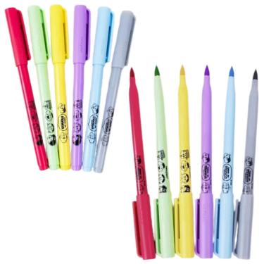 Imagem de KIT ESFEROGRÁFICA + BRUSH PEN DA TURMA DA MÔNICA - NEWPEN