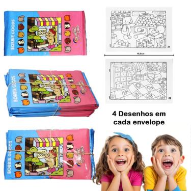 Imagem de 100X Bobbie Goods Cards para Colorir Pacote com 4 Unidades