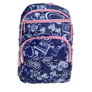 Imagem de Mochila feminina juvenil Love - Volta as aulas, Azul
