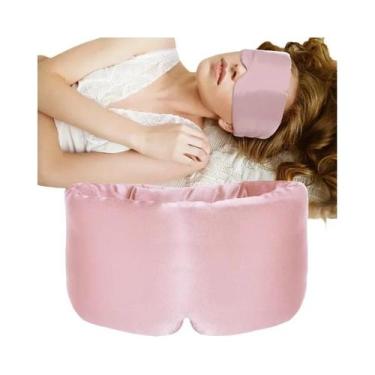 Imagem de Máscara De Dormir De Seda Mulberry Com Bloqueio De Luz, Almofadada E M