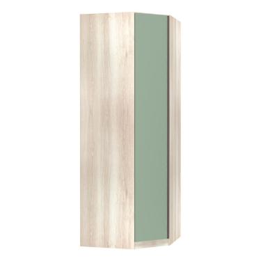 Imagem de Guarda Roupa Canto Obliquo Prime Luciane 1 Porta de Bater MDP Verde Jade