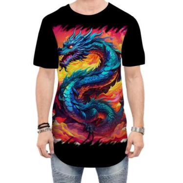 Imagem de Camiseta Longline Dragão Chinês Lendário Mito 5 - Kasubeck Store®, P