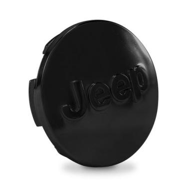 Imagem de Calota Centro Roda Jeep Renegade Preto Brilhante Aro 17 18 - DCAPS