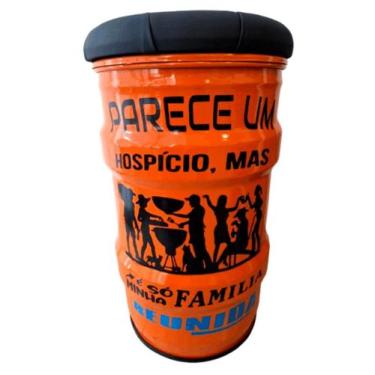 Imagem de Banco tambor parece um hospicio tonel banqueta - EMPORIO CANTO DO CHUR