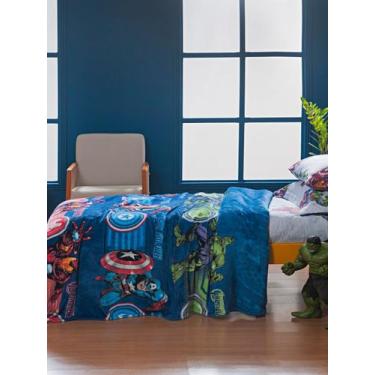Imagem de Manta Cobertor Solteiro Fleece Disney Avergers force marvel Original P