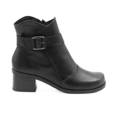 Imagem de Bota Zatta Coturno Couro Fivela Margarete-Feminino