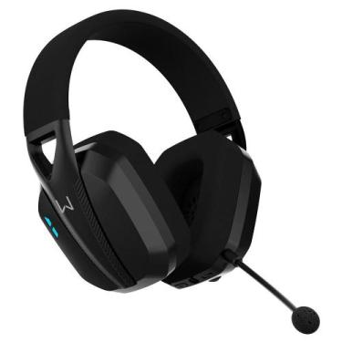 Imagem de Fone Headset Gamer sem fio Warrior Balder Preto, Tri Mode, Bluetooth, 
