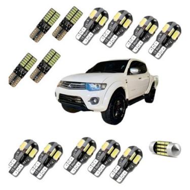 Imagem de Kit Lampadas Led Premium L200 Triton Teto Placa Ré Farolete - GUSTA CA