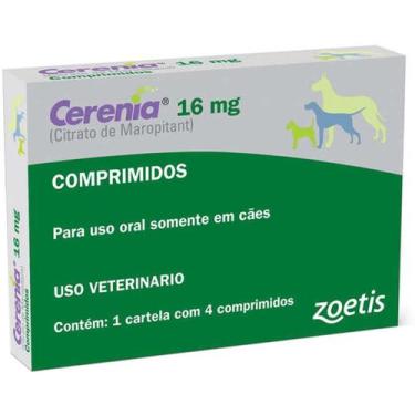 Imagem de Antiemético Zoetis Cerenia 16mg - Embalagem com 4 Comprimidos