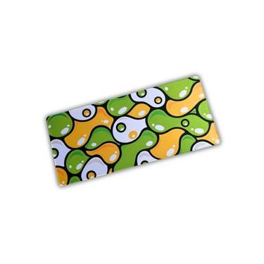 Imagem de Mousepad Liquid Flow Verde e Amarelo - 900x400mm Borracha 3mm