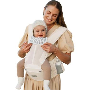 Imagem de Canguru Ergonômico com Assento para Quadril MOMTORY 3-23 kg