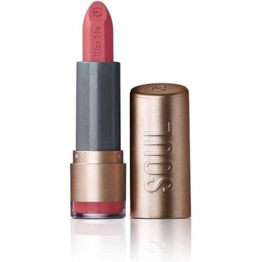 Imagem de Batom Matte Rose Unico SOUL Kiss Me 3,7g Hidratação Intensa com Óleo d