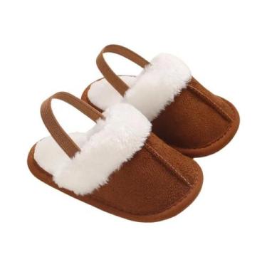 Imagem de Sapatos De Caminhada Para Bebês Em Algodão, Quentes E Macios, Solado D