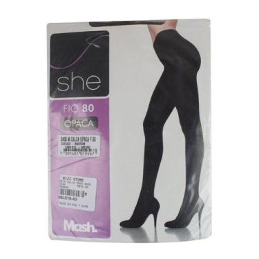 Imagem de Meia Calça Mash 3400 - Mesh, P, Marrom