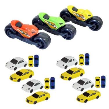 Imagem de 19 Brinquedo Carrinho Moto Doação Atacado Barato Presente - Bs toys