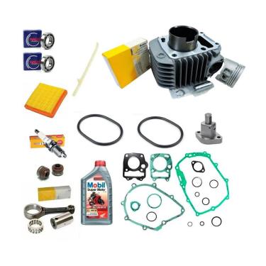 Imagem de Kit CILINDRO Motor PISTAO BIELA OLEO HONDA BIZ 125 ATE 2008