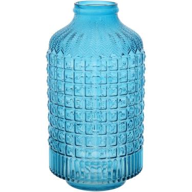 Imagem de AIMEZ GARRAFA DECORATIVA 31x17x17cm VIDRO AZUL