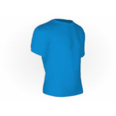 Imagem de Camiseta Academia Dry Fit Colorida Azul Turquesa - Del France