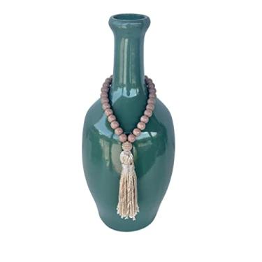 Imagem de Decoração sala quarto vaso garrafa + adorno colar Japamala