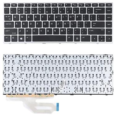 Imagem de Acessórios para reposição de laptop Para HP ProBook 430 G5 440 G45 445 G5 Us versão do teclado