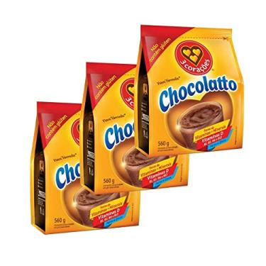 Imagem de Achocolatado em Pó Chocolatto Sem Lactose 3 Corações - 3x 560g