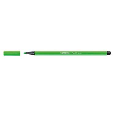 Imagem de Caneta Hidrográfica Premium – STABILO Pen 68 – Caixa com 10 unidades – Verde Neon