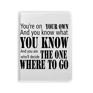 Imagem de Caderno de anotações "You Dececide Where To Go" com capa macia