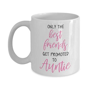 Imagem de Caneca Future Auntie – Apenas os melhores amigos são promovidos para Auntie – Presente para tia – Xícara de café – Ideia de