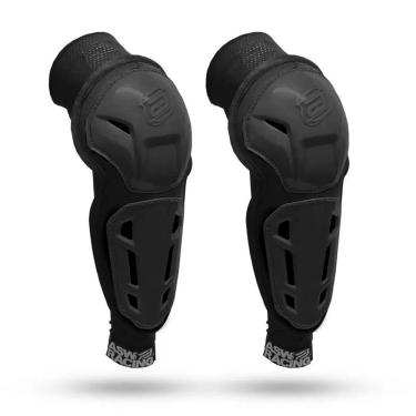 Imagem de Par De Cotoveleira Motocross Trilha Enduro Asw Image Preto M