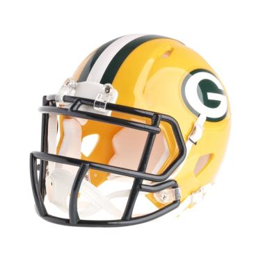 Imagem de Riddell Capacete de futebol americano NFL Green Bay Packers Speed Mini