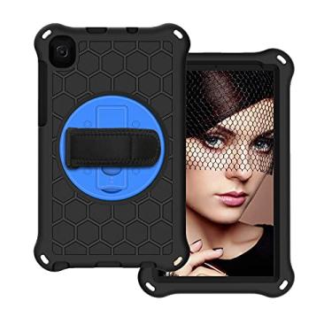 Imagem de Capa para tablet Para Samsung Galaxy Tab A7 Lite 8.7 polegadas 2021 (SM-T220 / T225) Caso, prova de choque pesado Eva. Caso protetor com 360 stand rotativo, aperto de mão, alça de ombro, para crianças