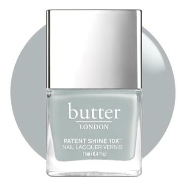 Imagem de Butter London Patent Shine 10X Nail Lacquer - Offers Gel-Like Finish - Helps Prevent Breakage - Chip and Fade Resistant - Delivers Full Coverage Color - Cruelty-Free - London Fog - 11 ml
