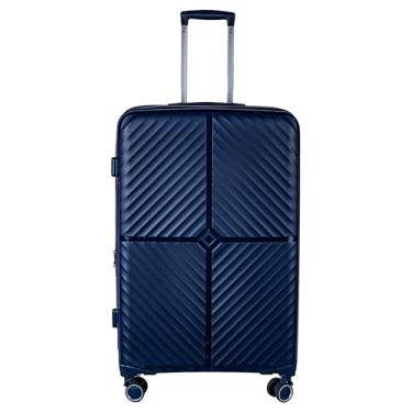 Imagem de Mala de bordo em Polipropileno 4 rodas 360º - Ultraleve Turquia (Azul marinho)
