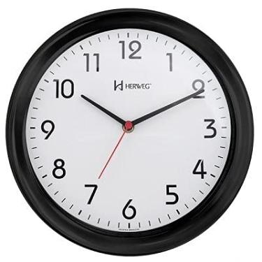 Imagem de Relógio de Parede Quartz Preto Brilhante