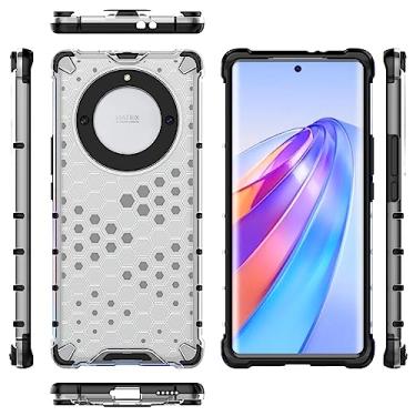 Imagem de Pzwoxukhov Capa para Honor X9a / Magic 5 Lite / X40, capa antiqueda de impacto Honeycomb, branca