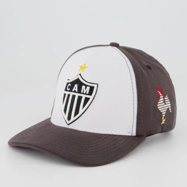 Imagem de Boné Atlético Mineiro Escudo Cinza e Branco-Feminino