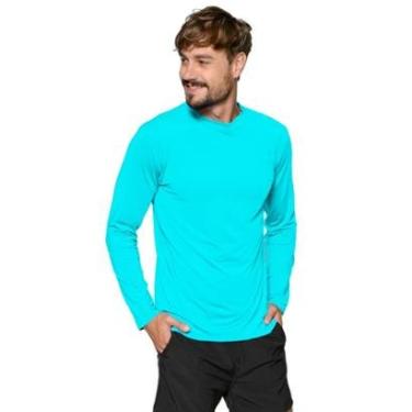 Imagem de Camiseta Masculina UV Manga Longa Proteção Solar UV50+ Esportes - EGG - Verde Limão-Masculino